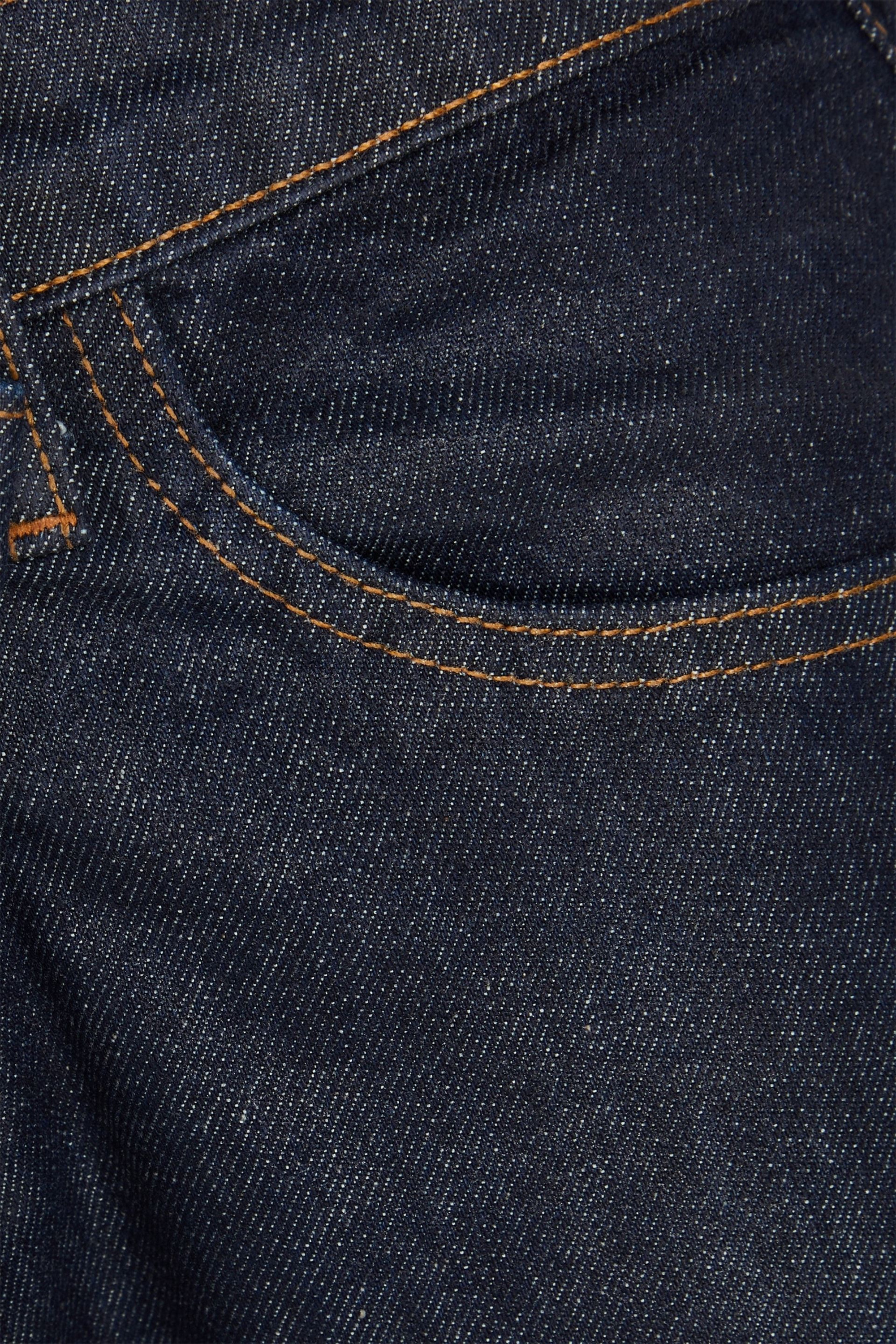 SIMKHAI Casey coated high-rise straight-leg jeans thumbnail