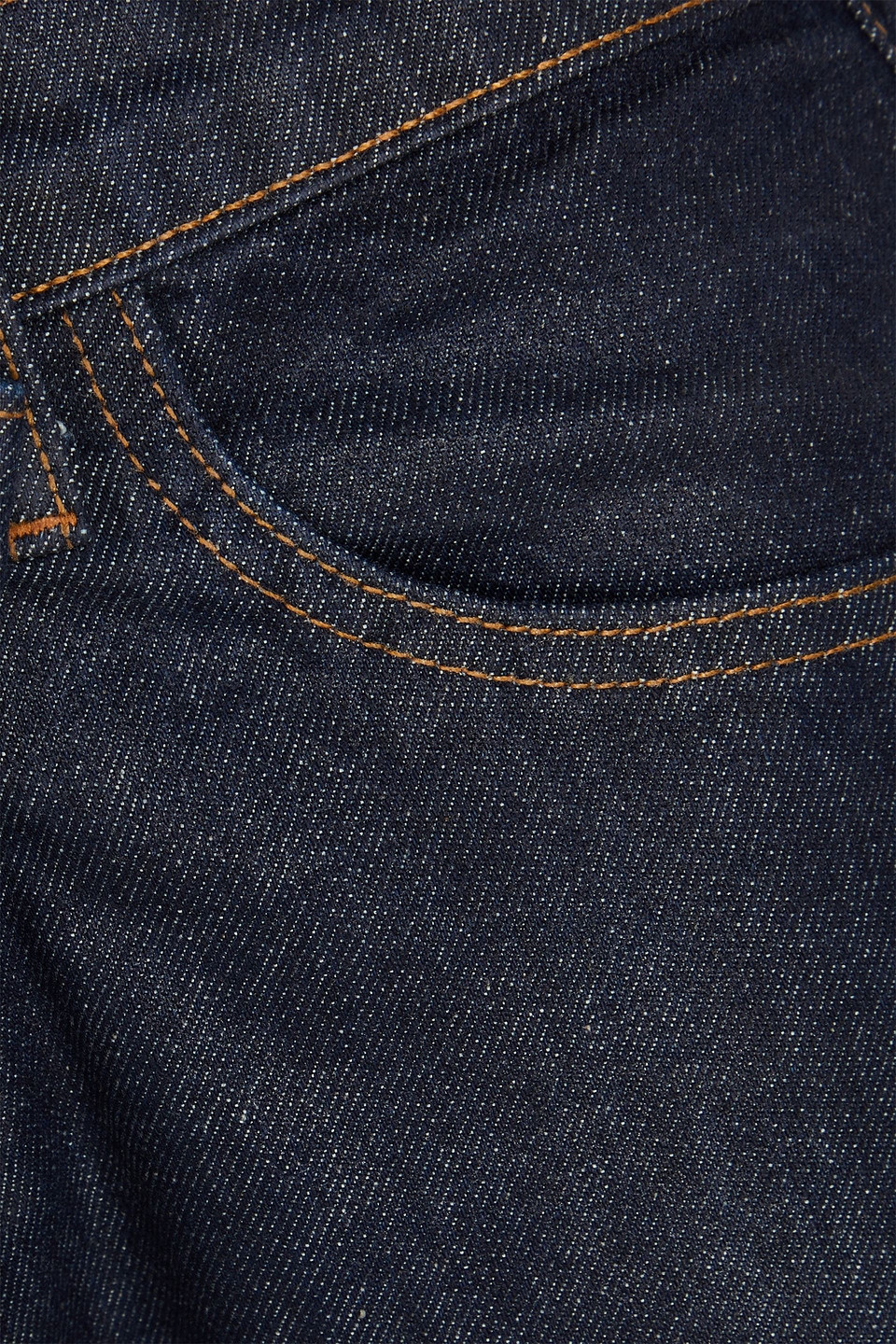 Simkhai Casey Coated High-rise Straight-leg Jeans In Dark Denim