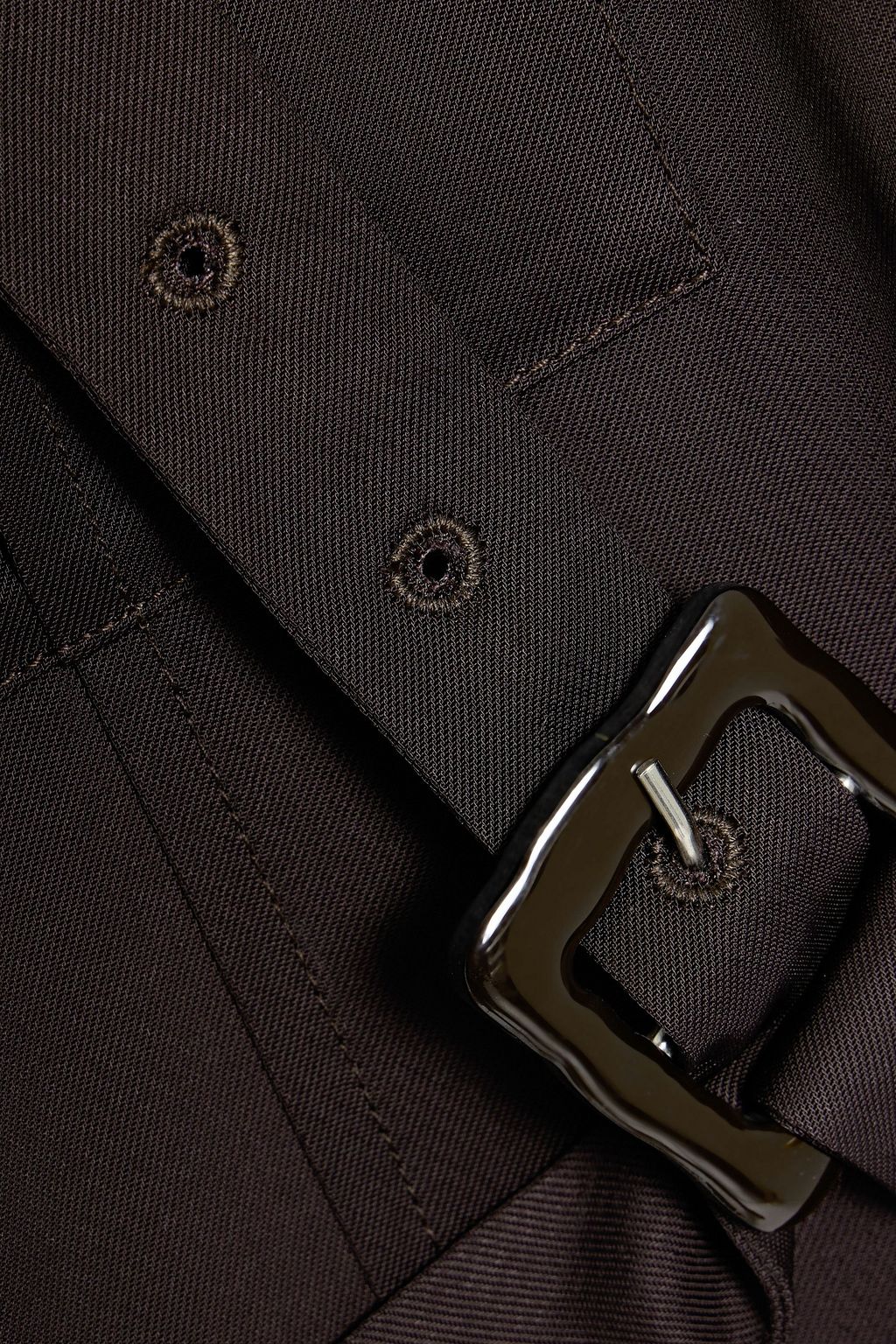 JIL SANDER Belted twill coat