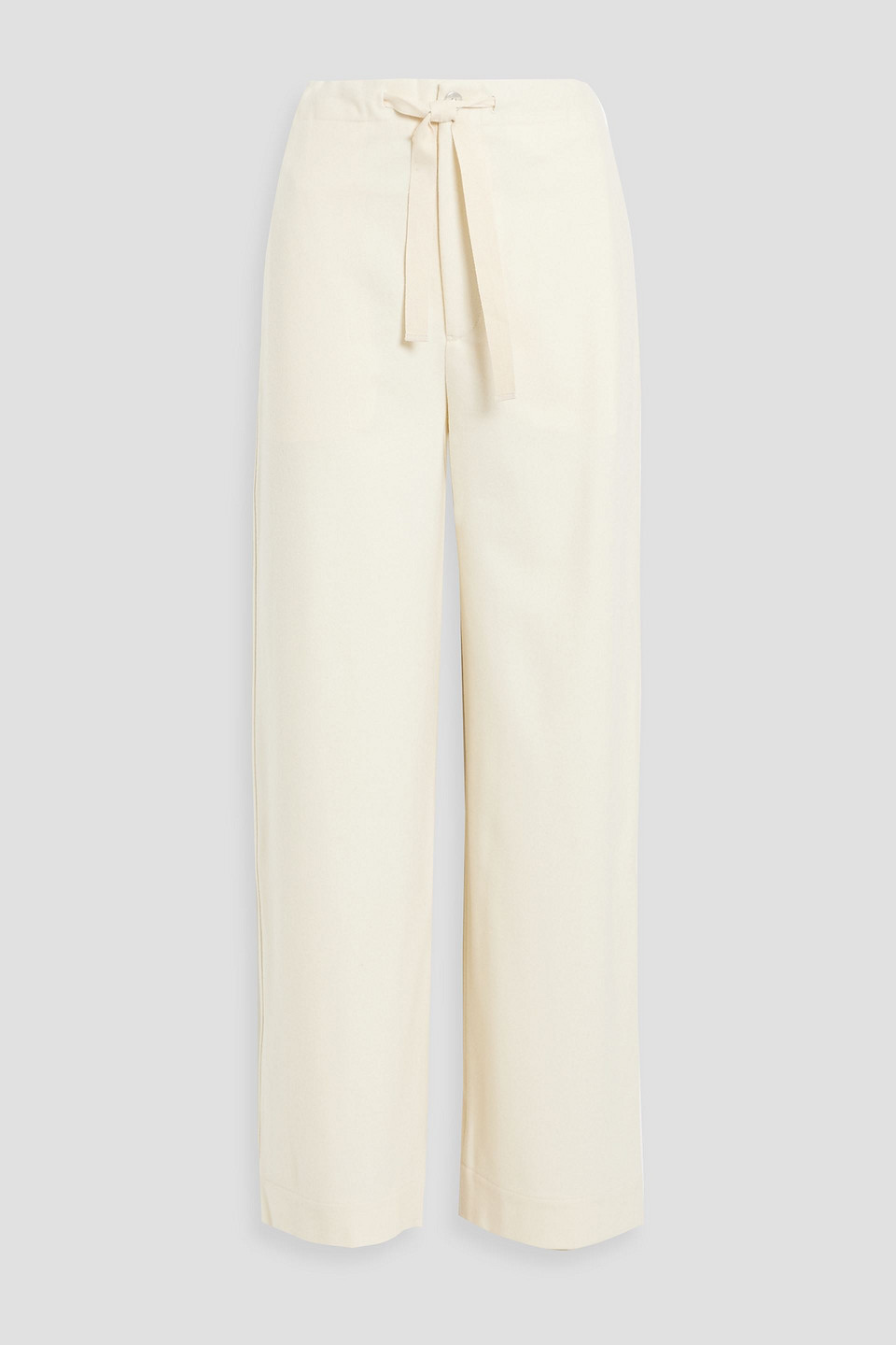 Jil Sander Wool-blend Straight-leg Pants In Cream