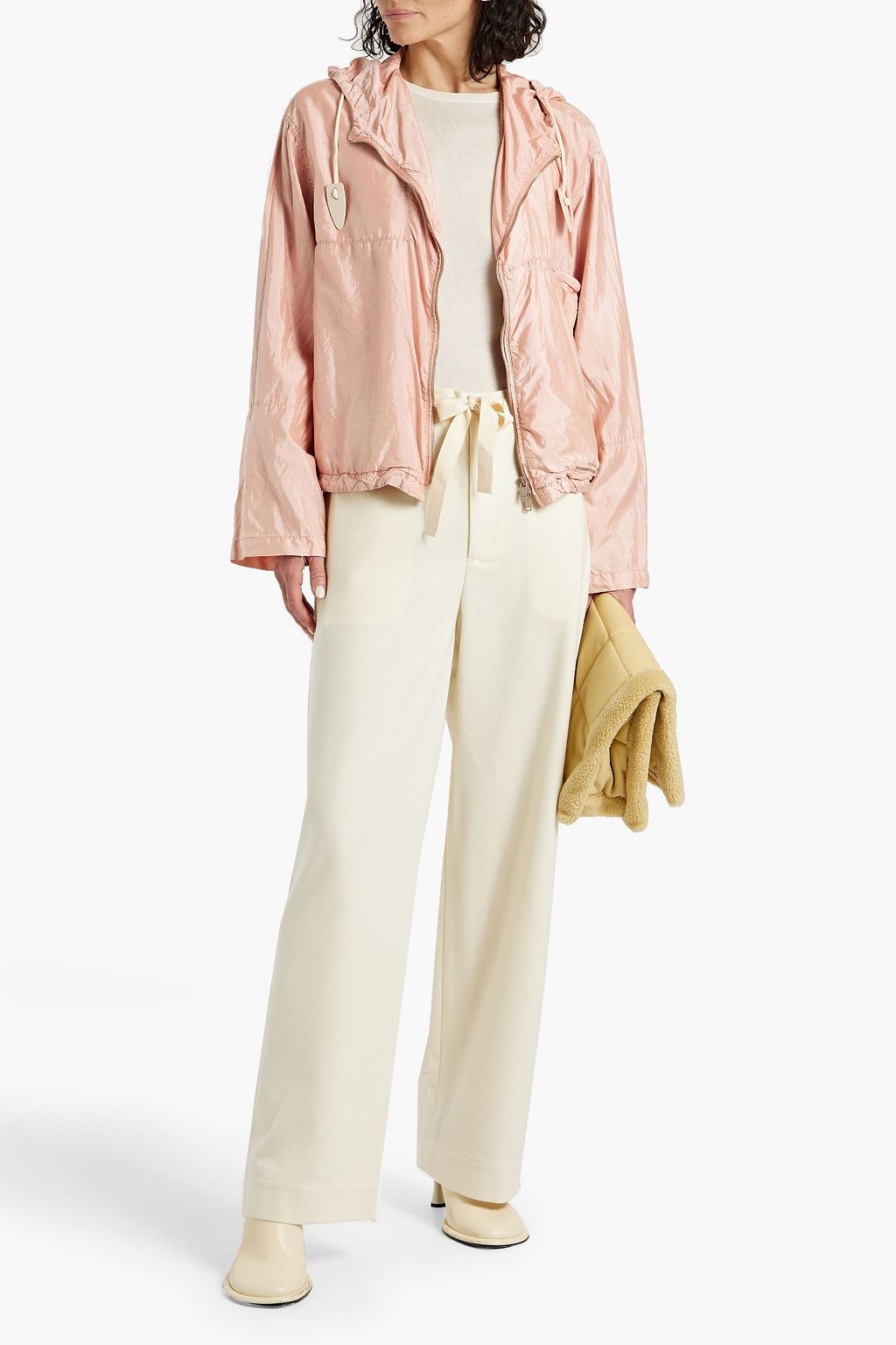 JIL SANDER Shell hooded jacket