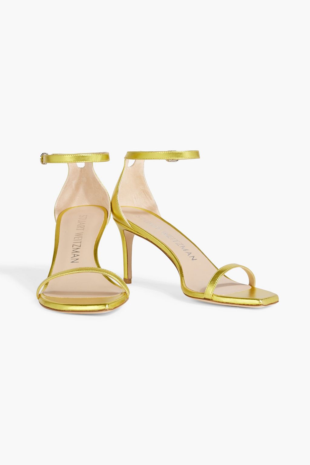 STUART WEITZMAN 75 metallic  leather sandals