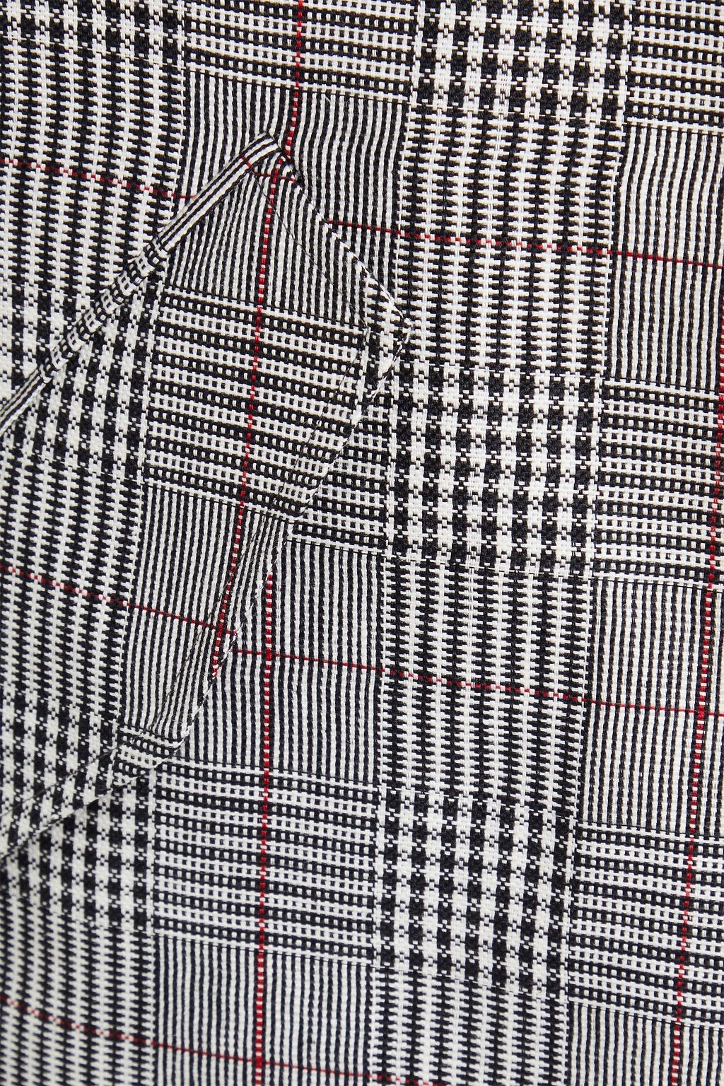 THOM BROWNE 프린스 오브 웨일즈 체크 리넨 재킷