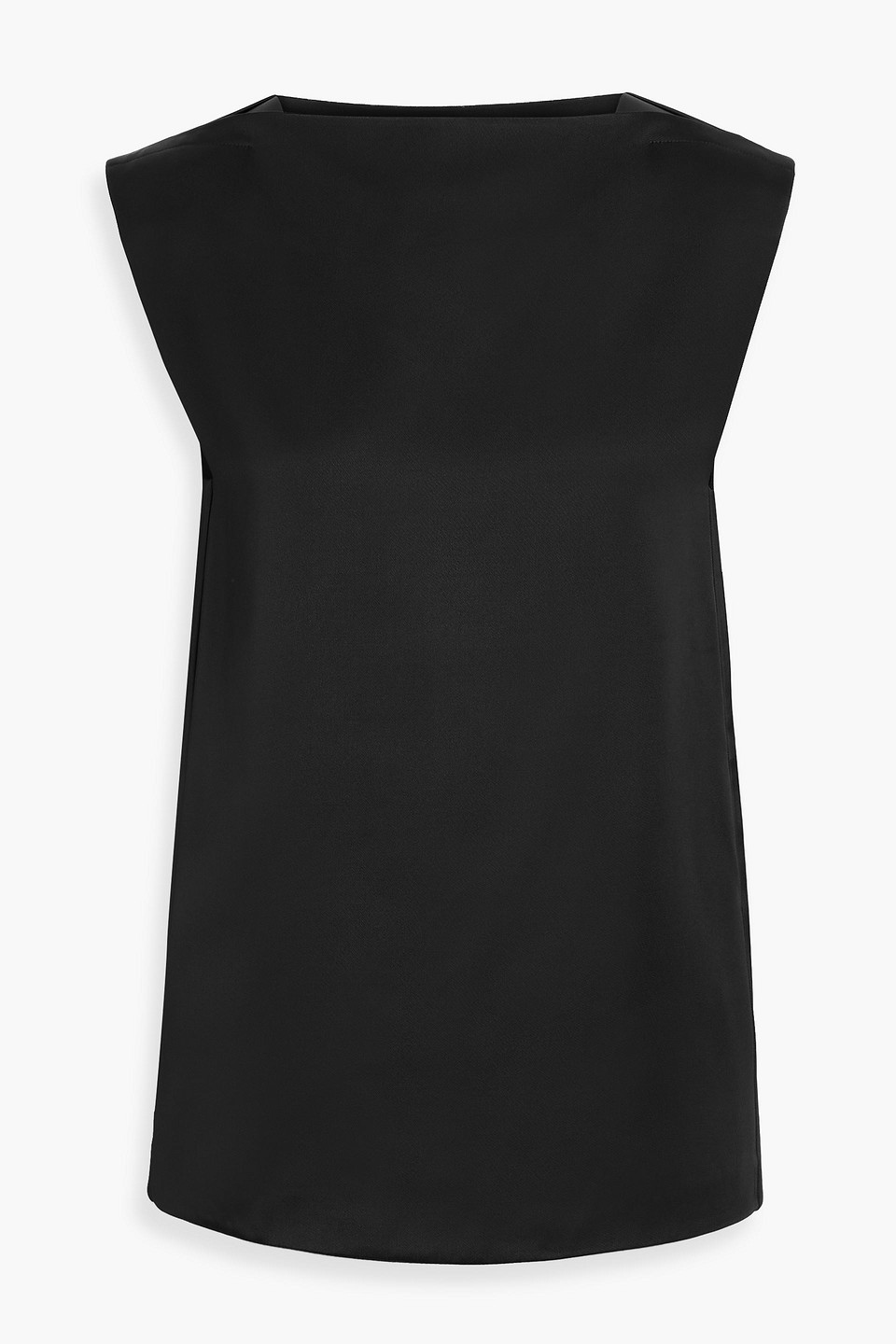 Jil Sander Satin-twill Top In Black