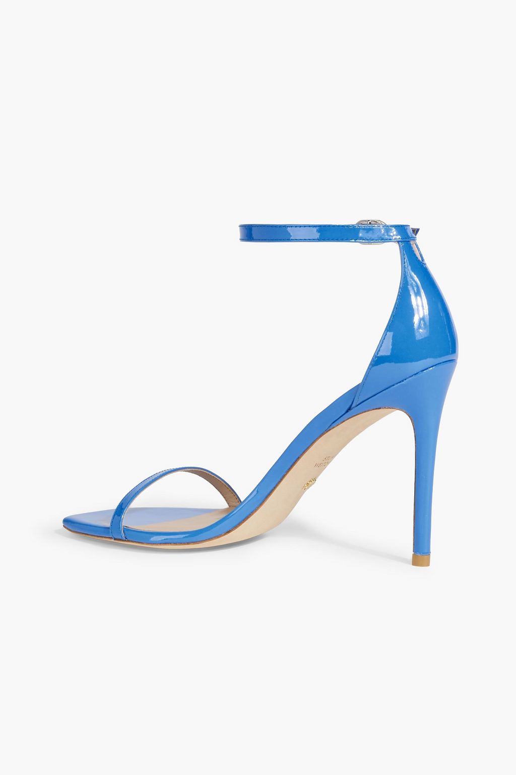 STUART WEITZMAN Faux patent-leather sandals