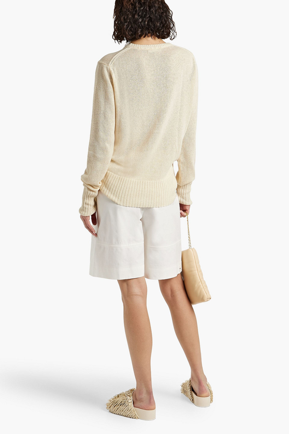 Jil Sander Cotton Shorts In White