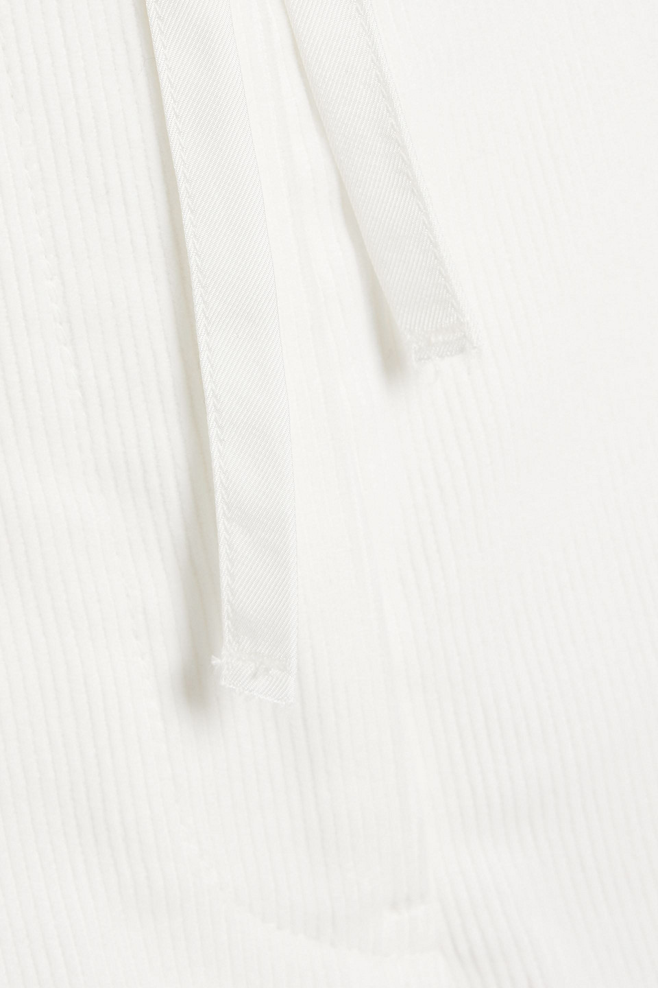 Jil Sander Cotton-corduroy Tapered Pants In Off-white