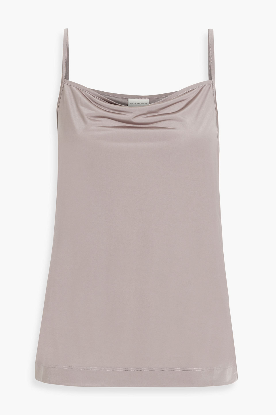 Draped satin camisole