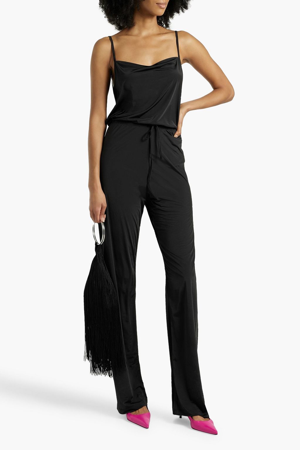 DRIES VAN NOTEN Satin straight-leg pants