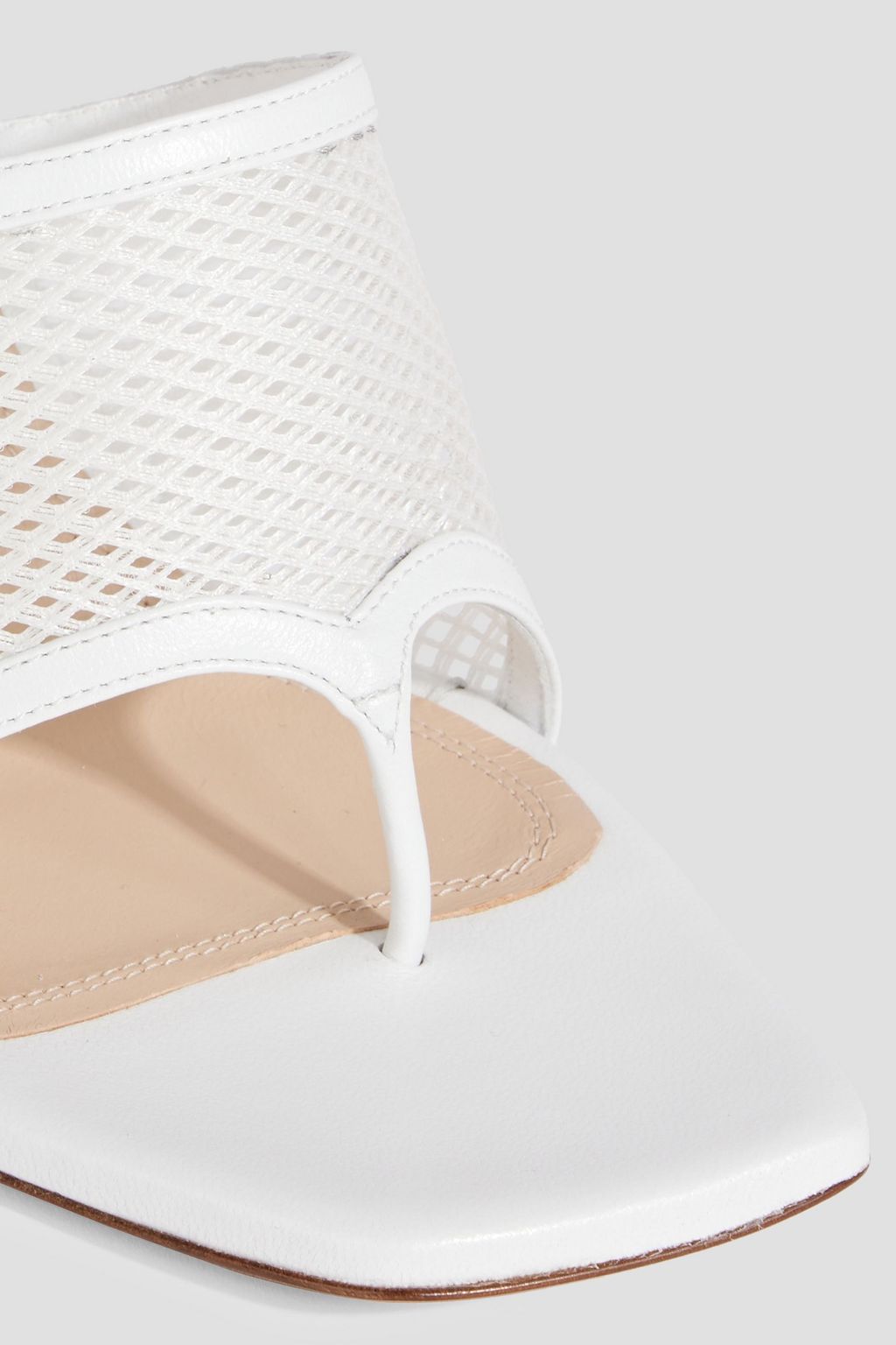 IRO Enom leather-trimmed mesh sandals