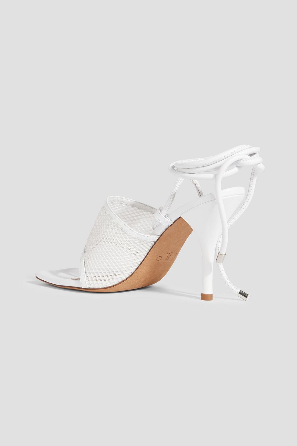 IRO Enom leather-trimmed mesh sandals