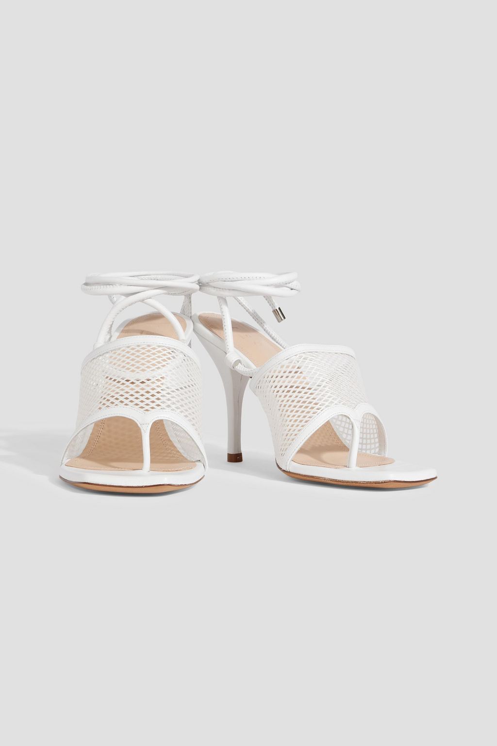 IRO Enom leather-trimmed mesh sandals