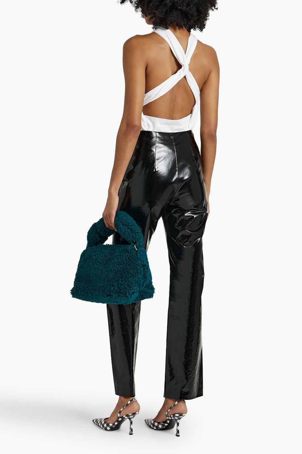 DRIES VAN NOTEN Cutout twisted cotton-jersey top