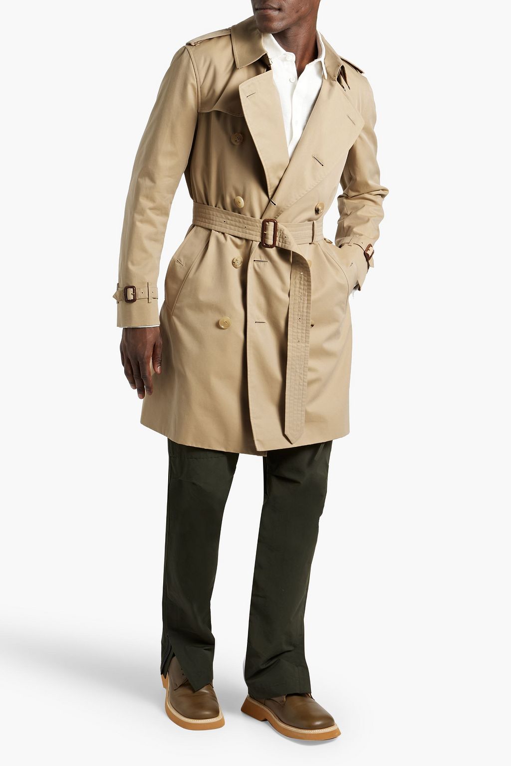 BURBERRY Cotton-gabardine trench coat | THE OUTNET