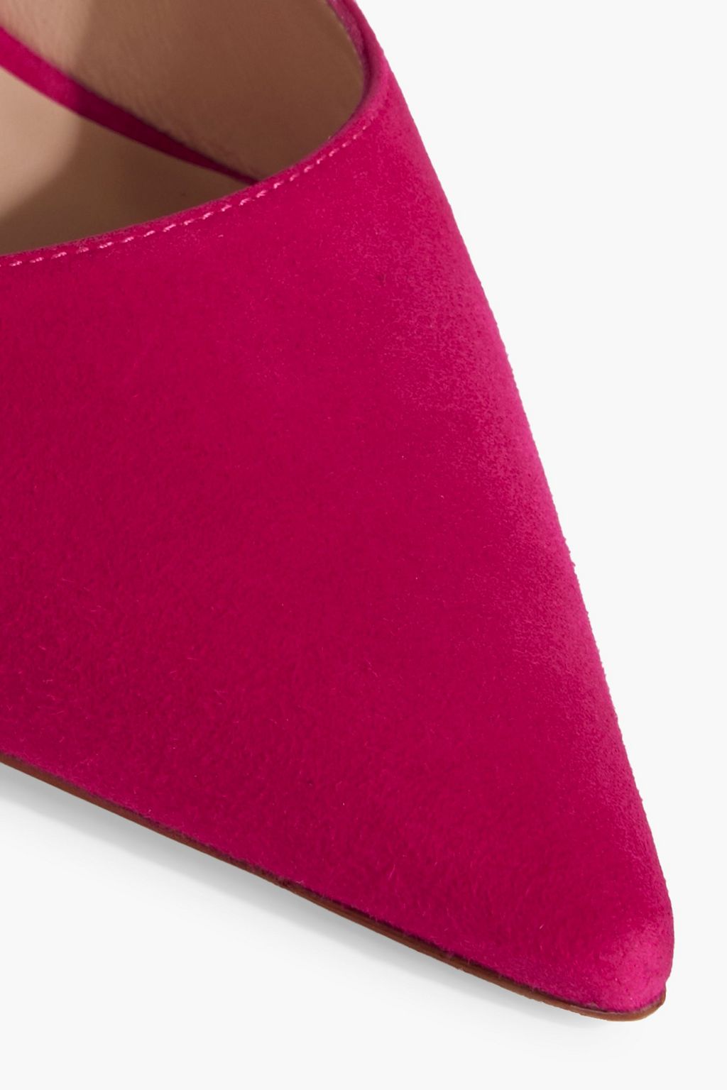 STUART WEITZMAN Stuart 85 scalloped suede pumps