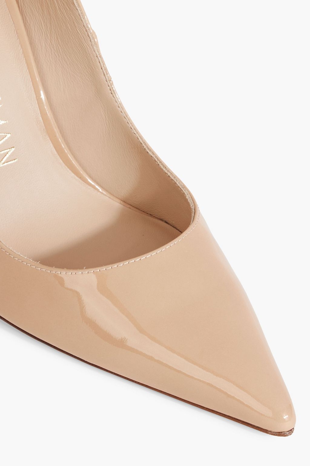 STUART WEITZMAN Stuart 100 scalloped patent-leather pumps