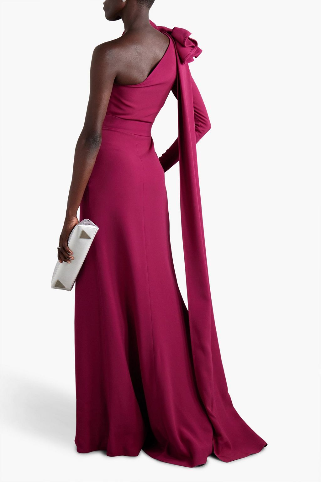 ELIE SAAB فستان سهرة مصنوع من قماش كادي بتصميم درابيه بِكُم واحد