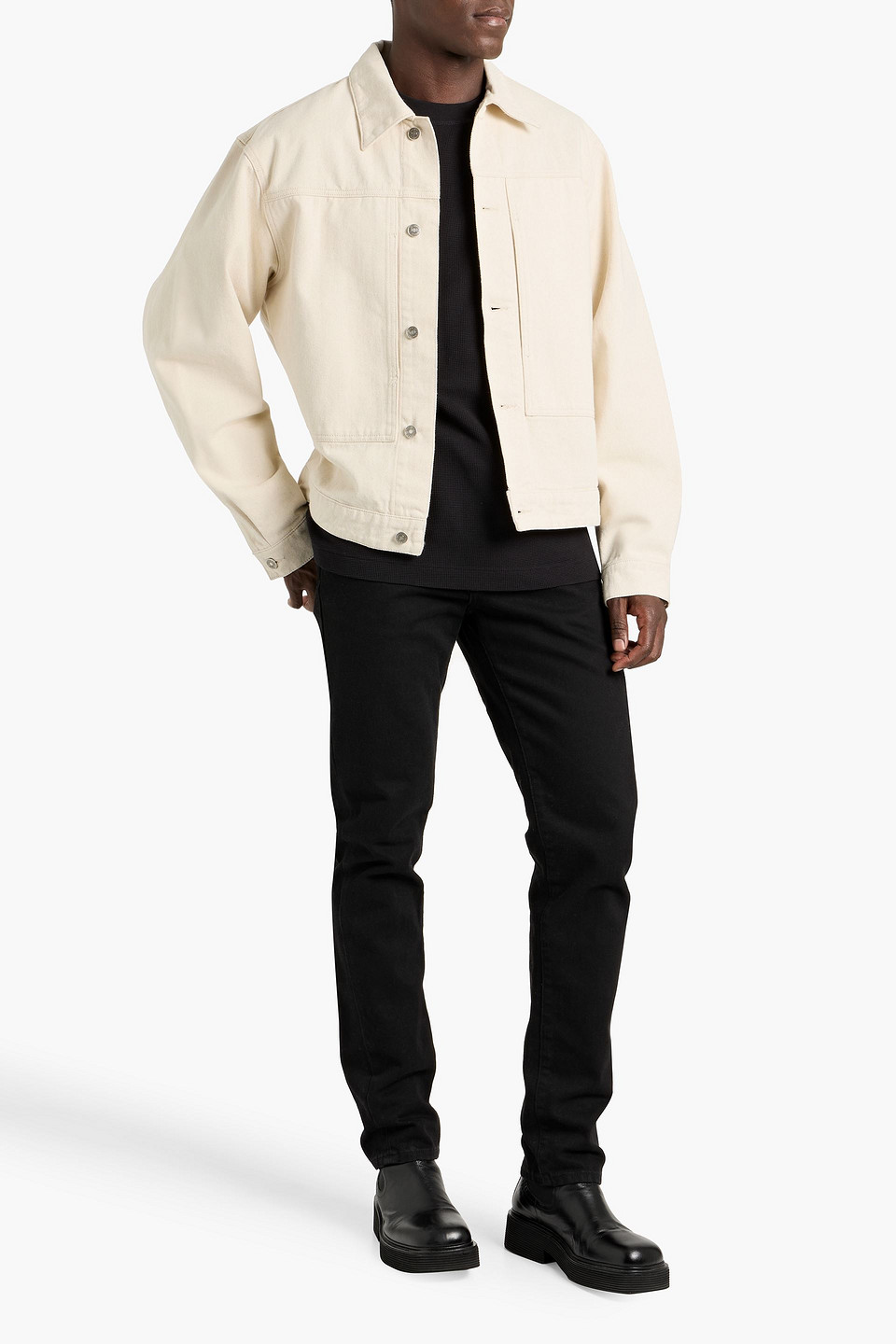  Le 17 Septembre - Jeansjacke - Weiß - It 44 