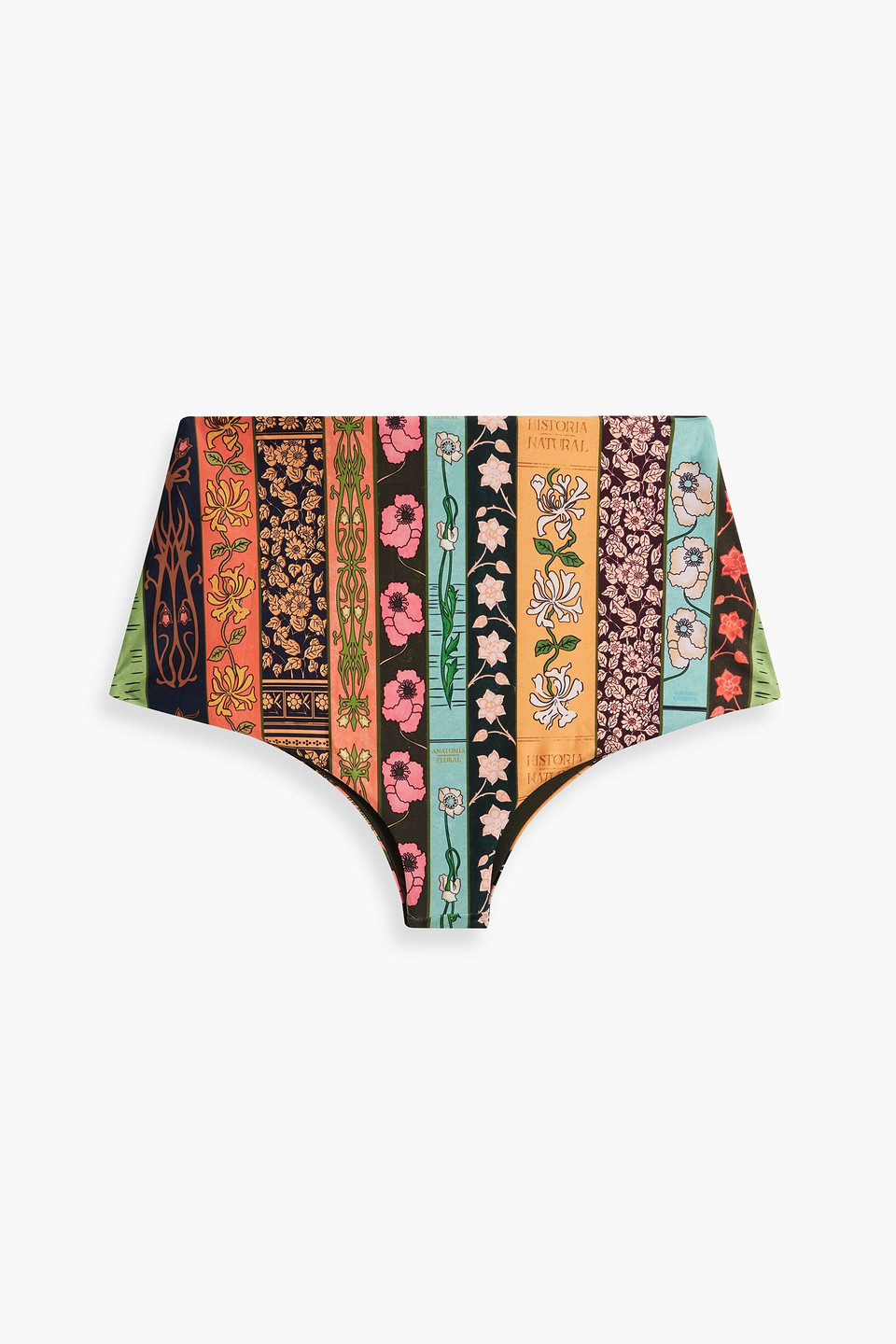 Geranio Libros floral-print high-rise bikini briefs