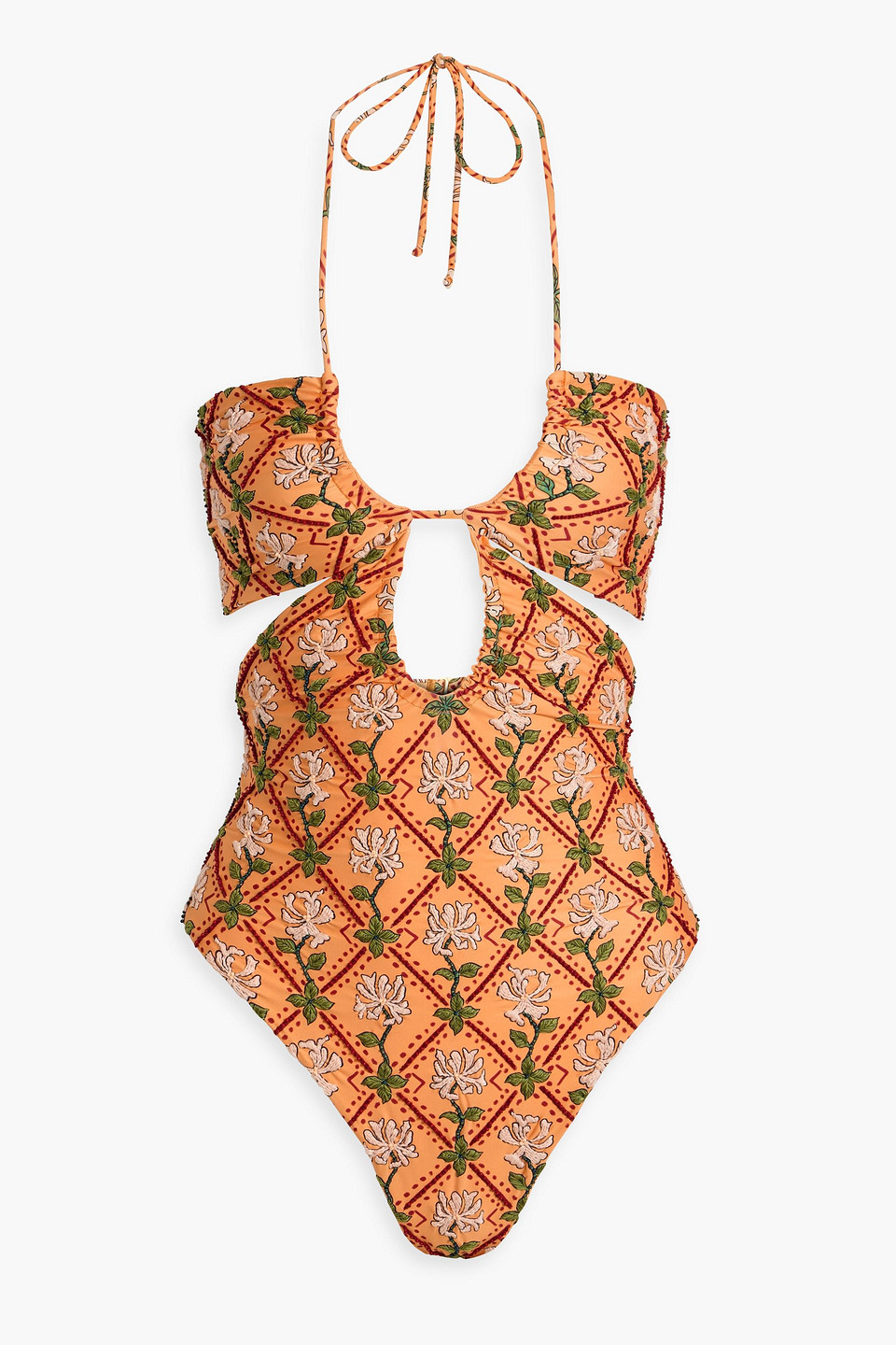 Majorana cutout embroidered swimsuit