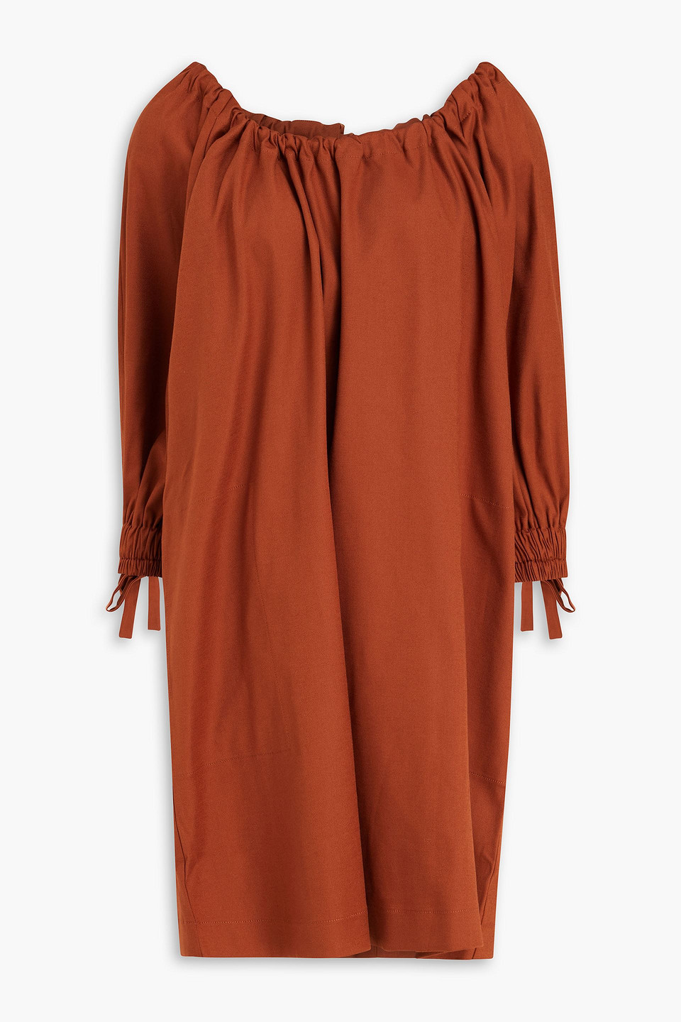 Mother Of Pearl Lyocell-blend Mini Dress In Brick