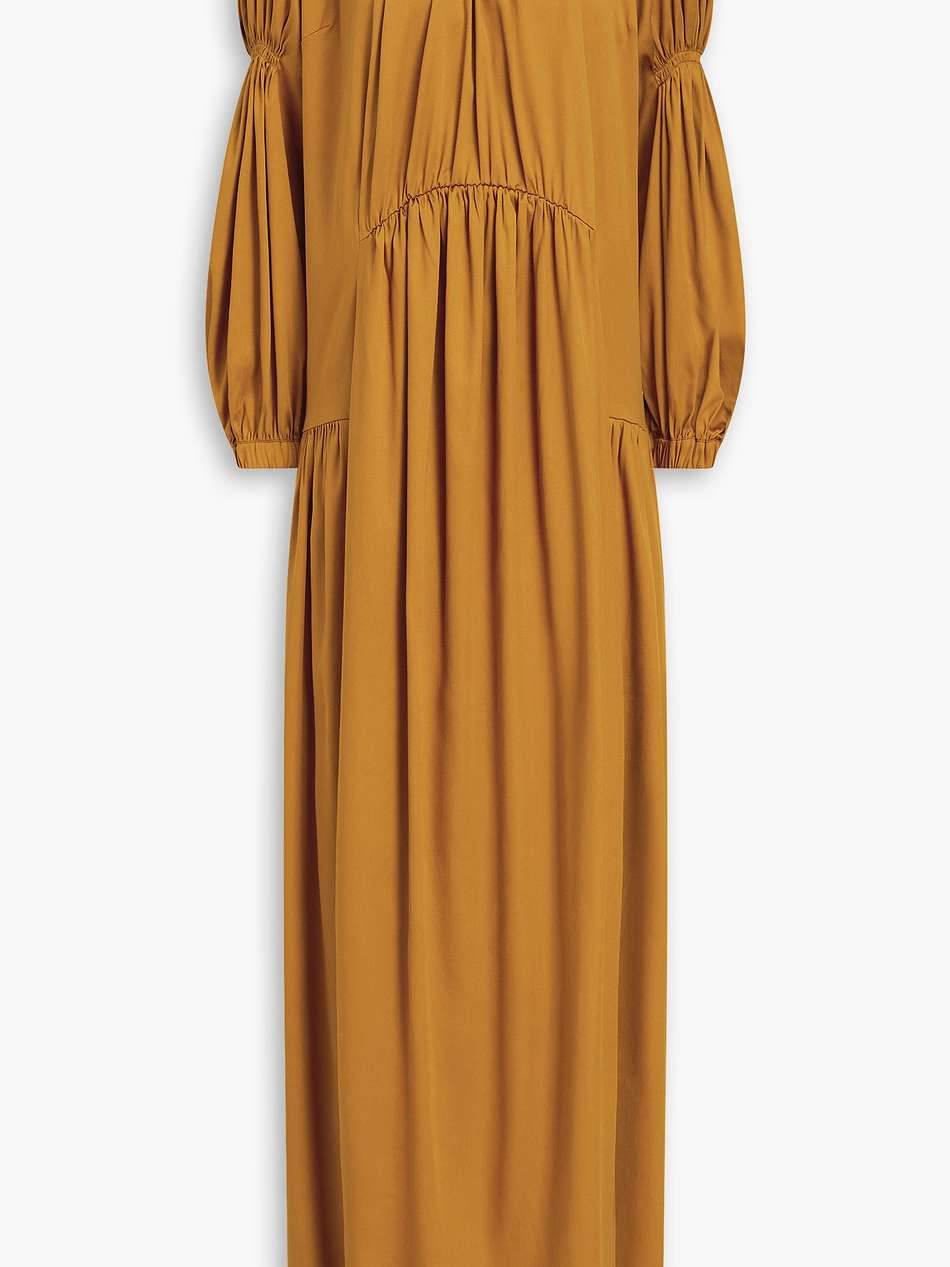 pleated tencel-blend™ maxi dress