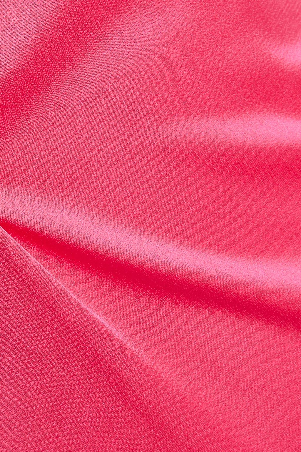 VERSACE Draped satin gown