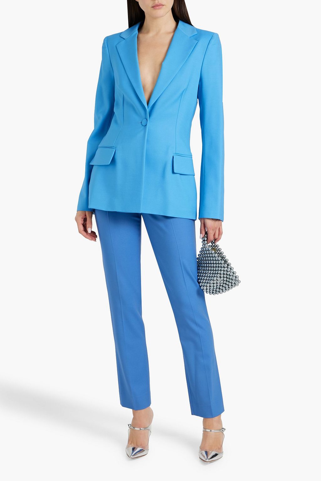 OSCAR DE LA RENTA Wool and mohair-blend blazer