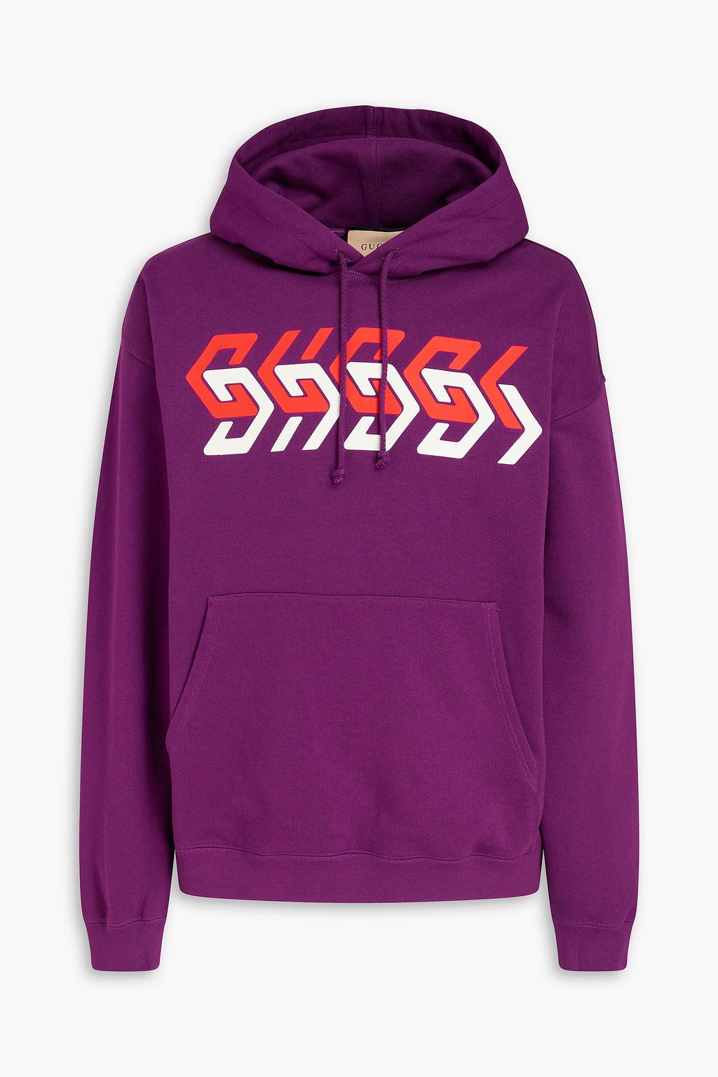 GUCCI Printed French cotton terry hoodie THE OUTNET