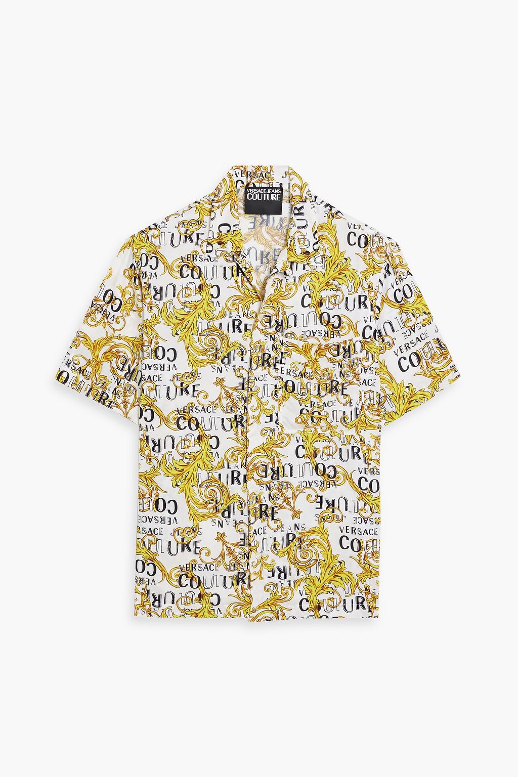 VERSACE JEANS COUTURE Printed twill shirt THE OUTNET