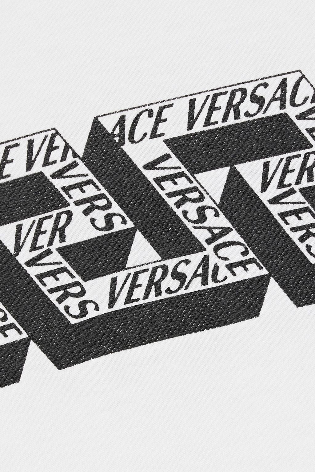 VERSACE Logo-print cotton-jersey T-shirt