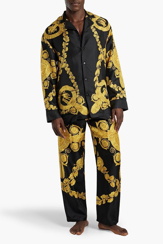 MONO SILK TWILL PAJAMA SHIRT