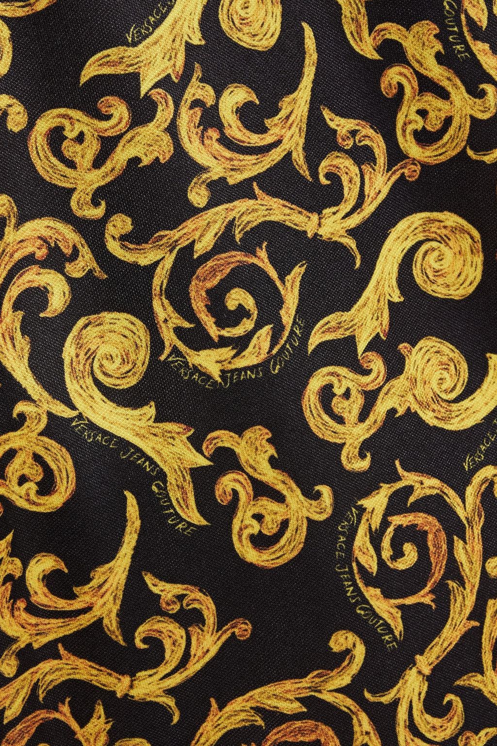 VERSACE JEANS COUTURE Printed jersey drawstring shorts