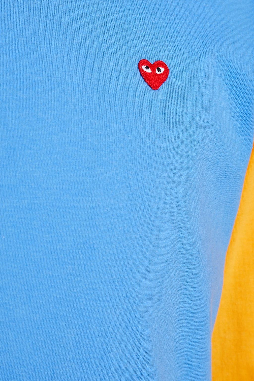 COMME DES GARÇONS PLAY Appliquéd cotton-jersey T-shirt
