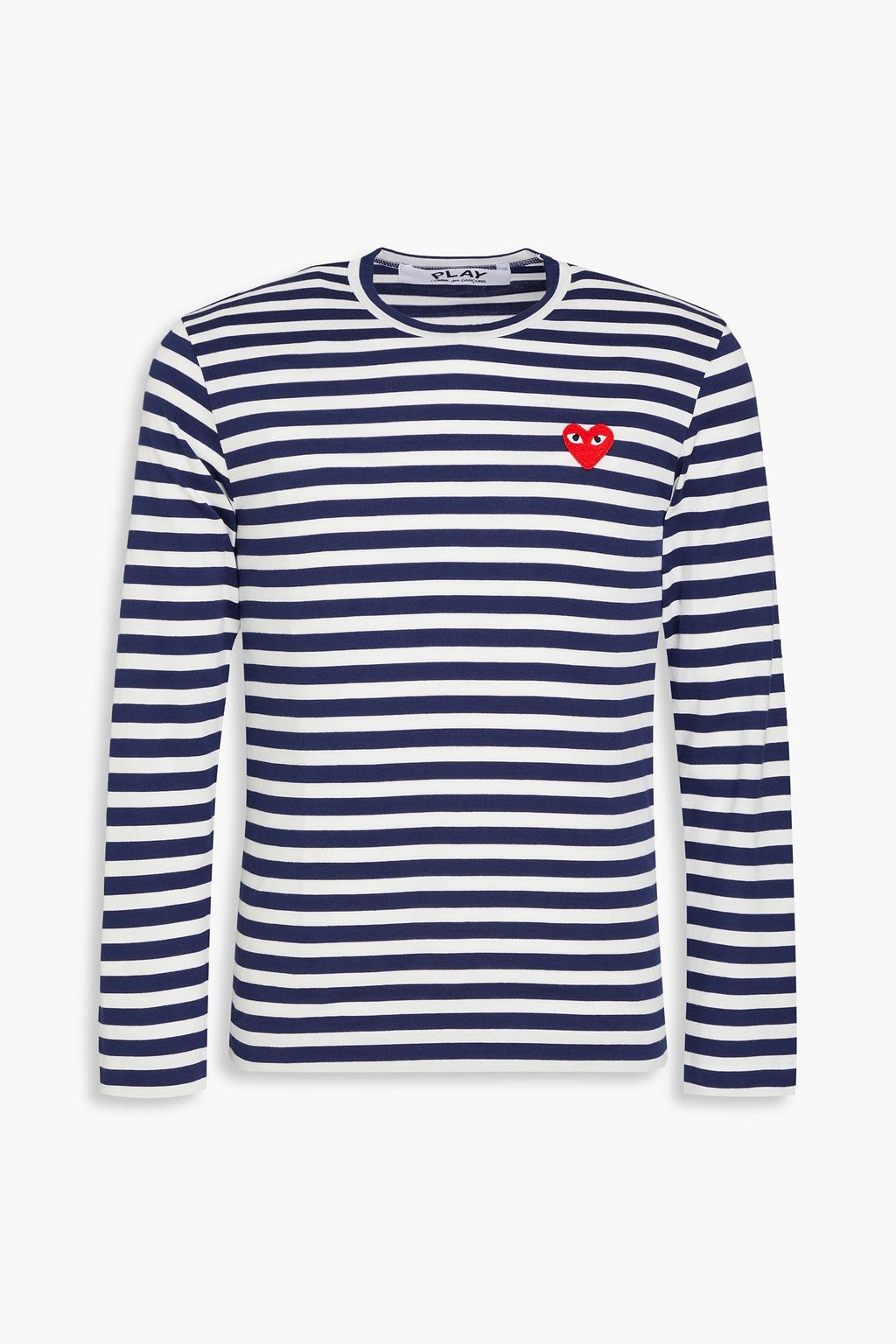 Comme des garçons play appliquéd t-shirt shop