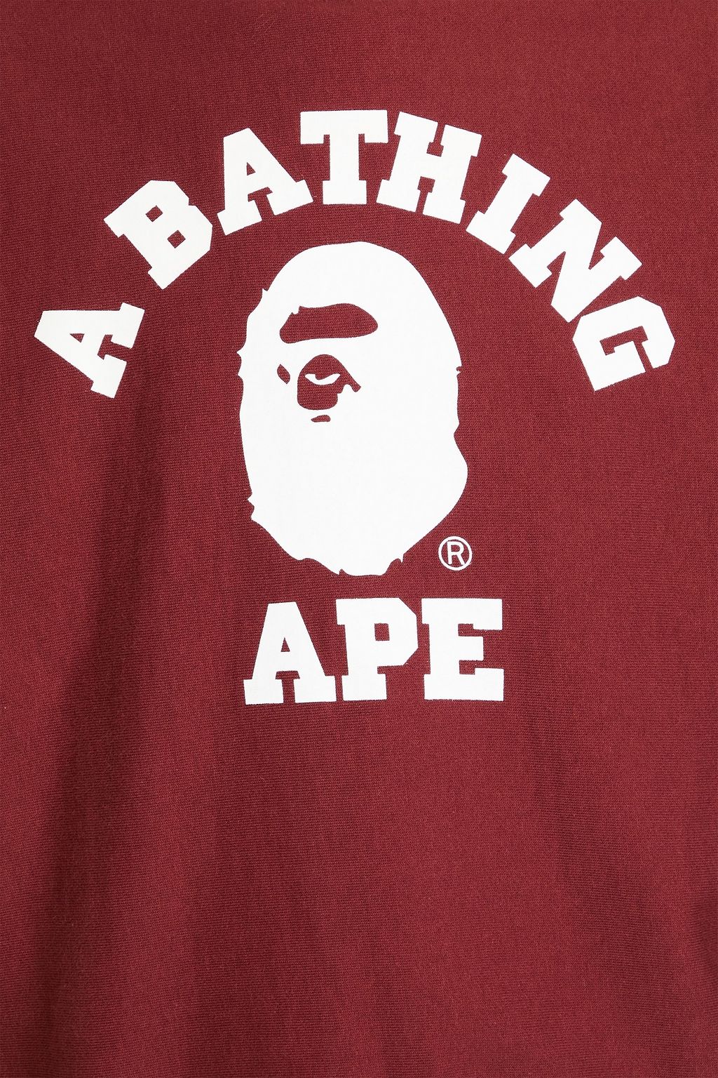 A BATHING APE Printed cotton-fleece sweatshirt