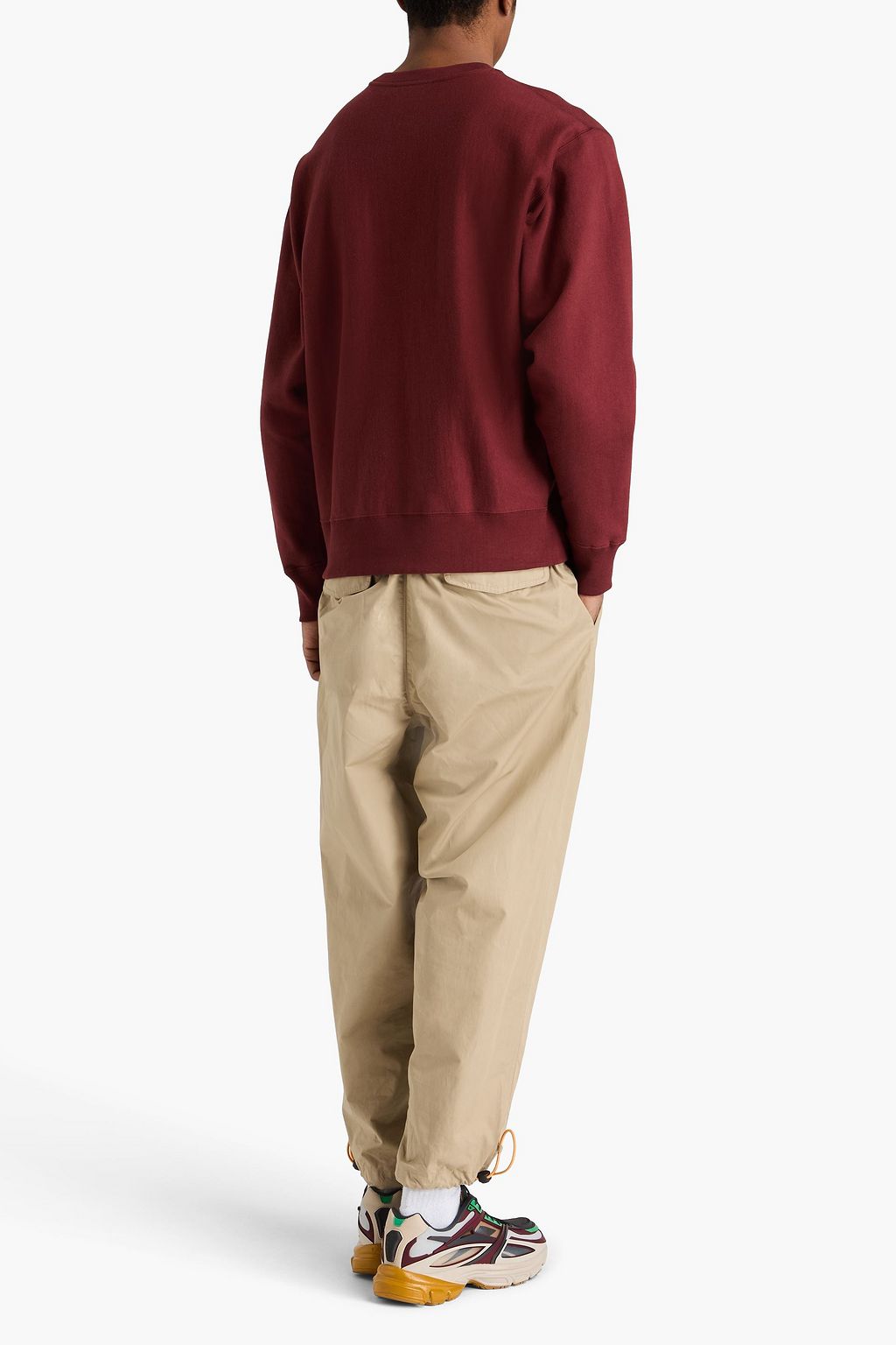 A BATHING APE Printed cotton-fleece sweatshirt