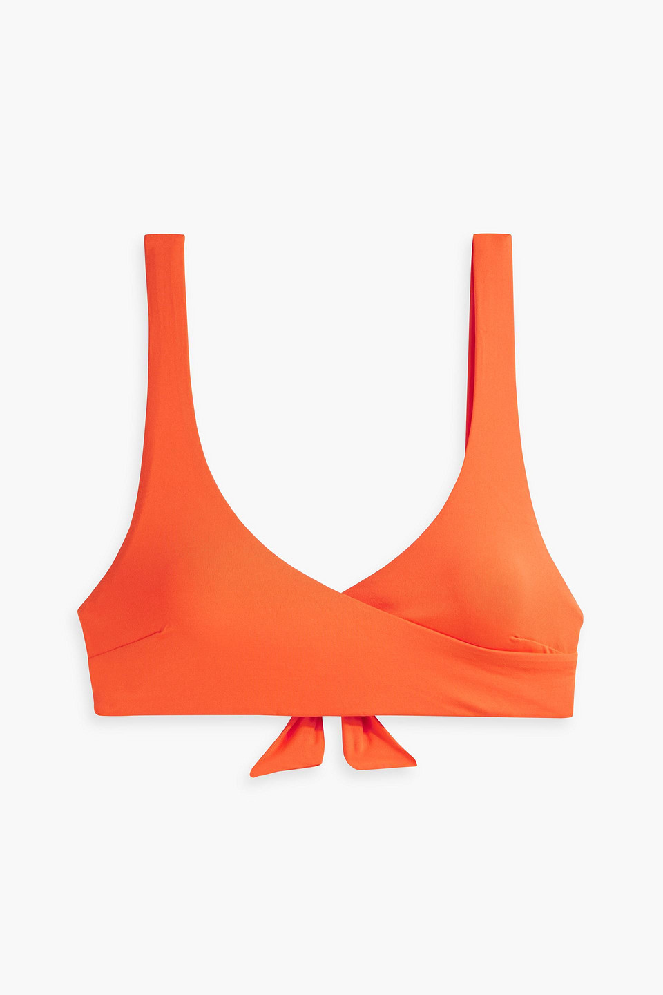 Melissa Odabash Orlando Bikini-oberteil Mit Wickeleffekt In Orange