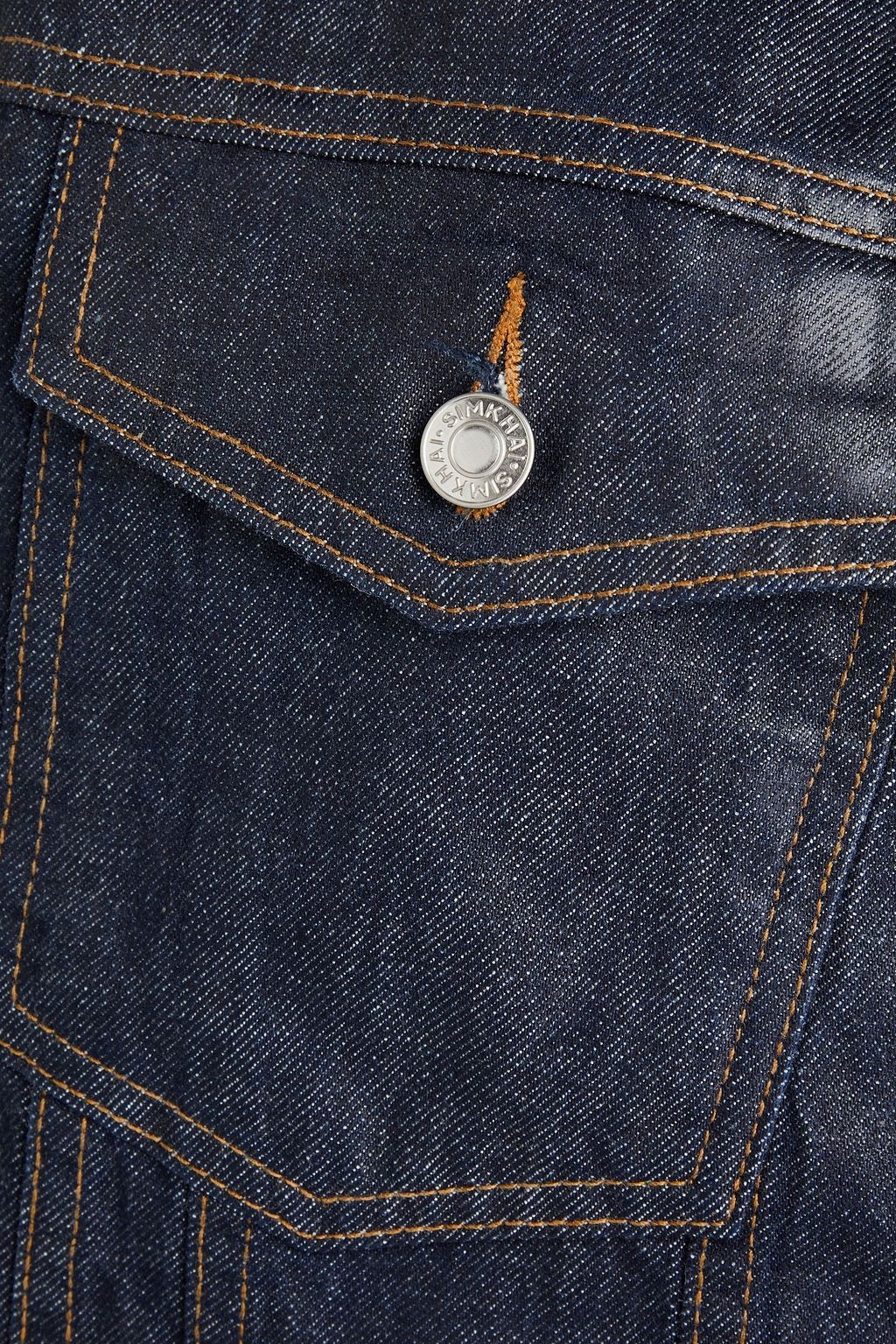 SIMKHAI Chantal coated denim jacket