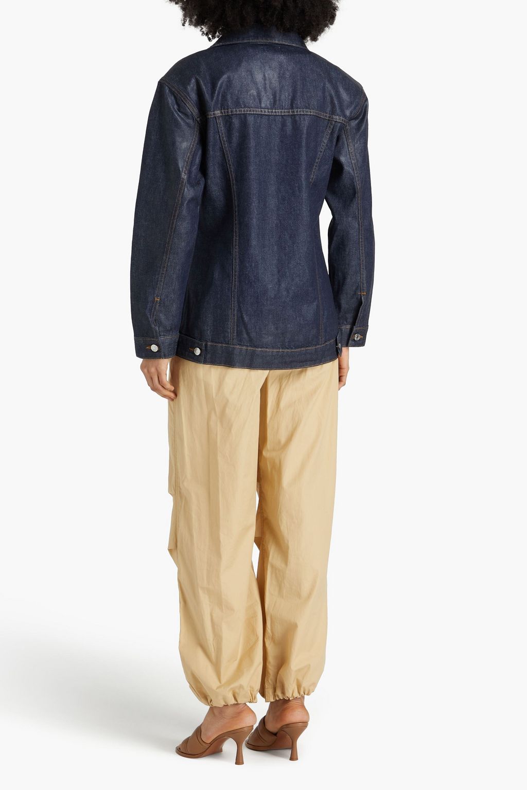 SIMKHAI Chantal coated denim jacket