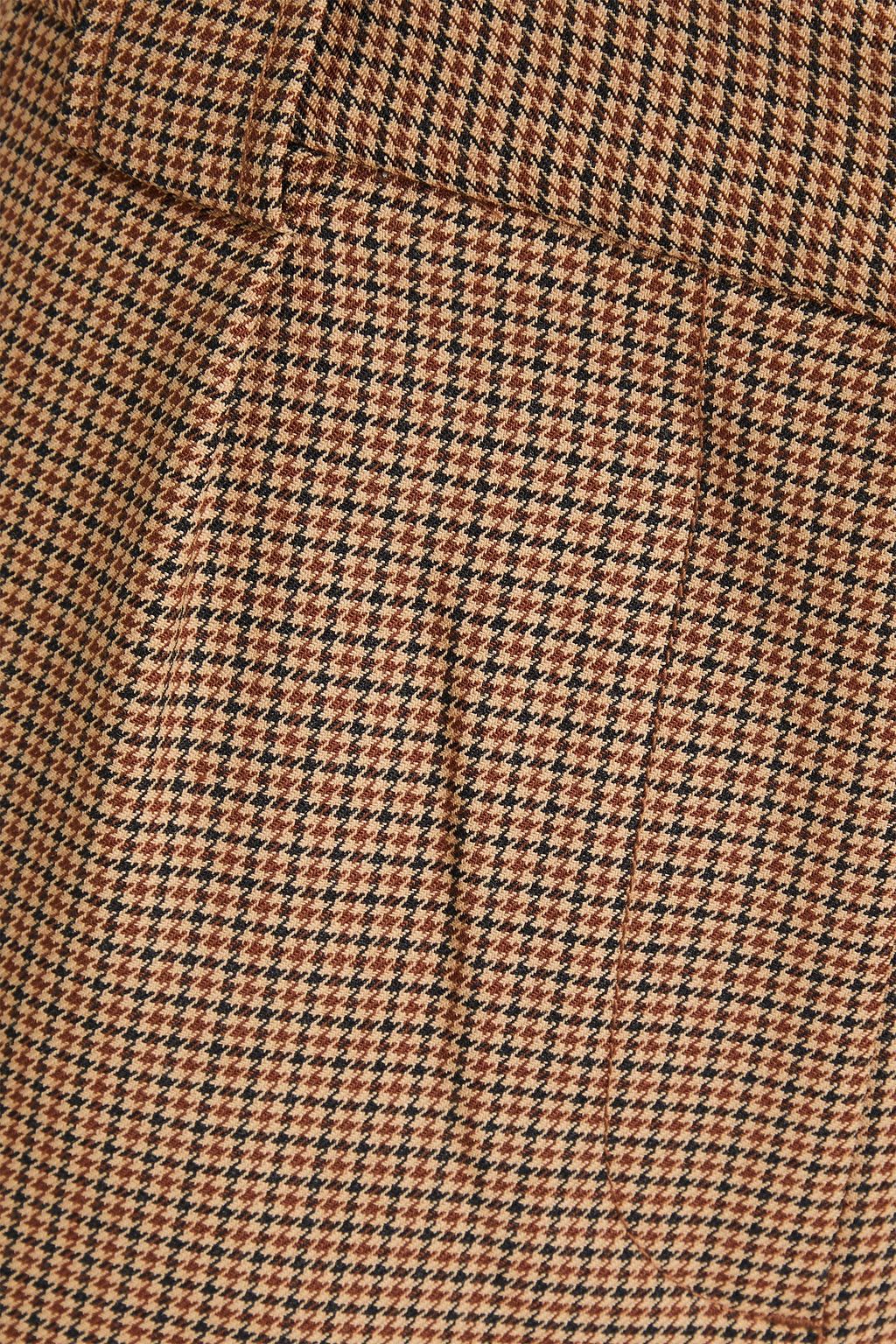 SIMKHAI Julietta houndstooth tweed wide-leg pants