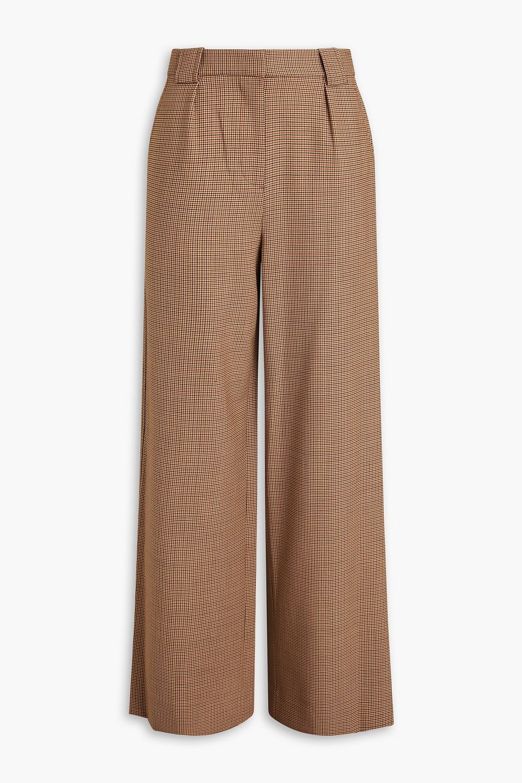 Houndstooth wide leg trousers shop