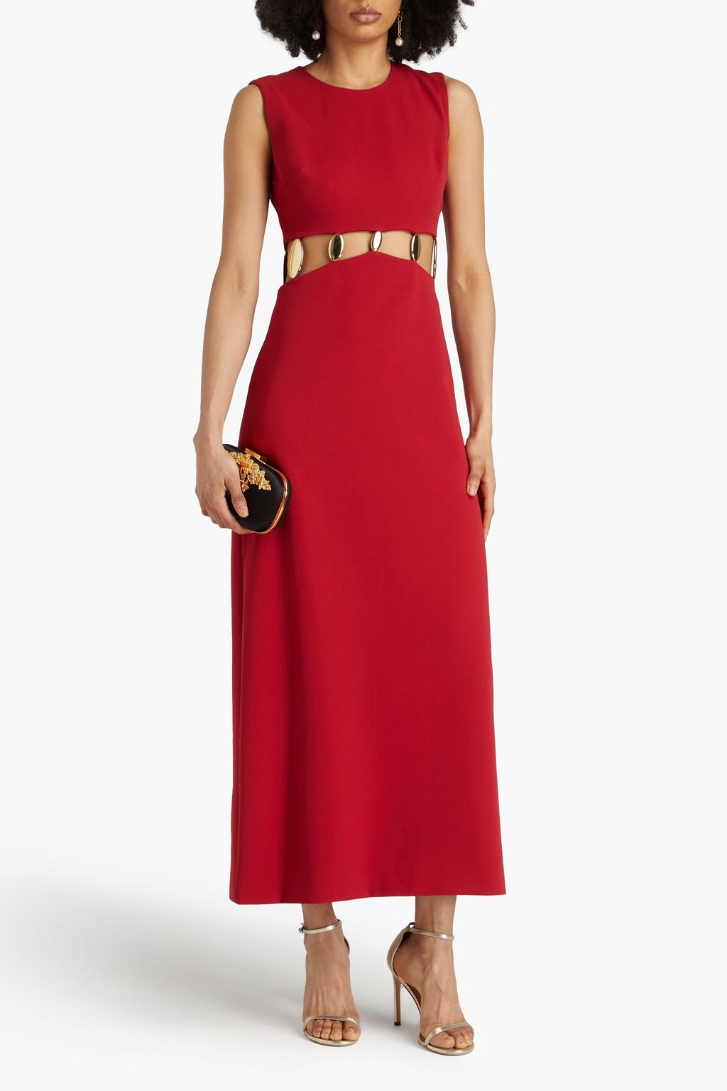 SIMKHAI Isadora embellished crepe gown