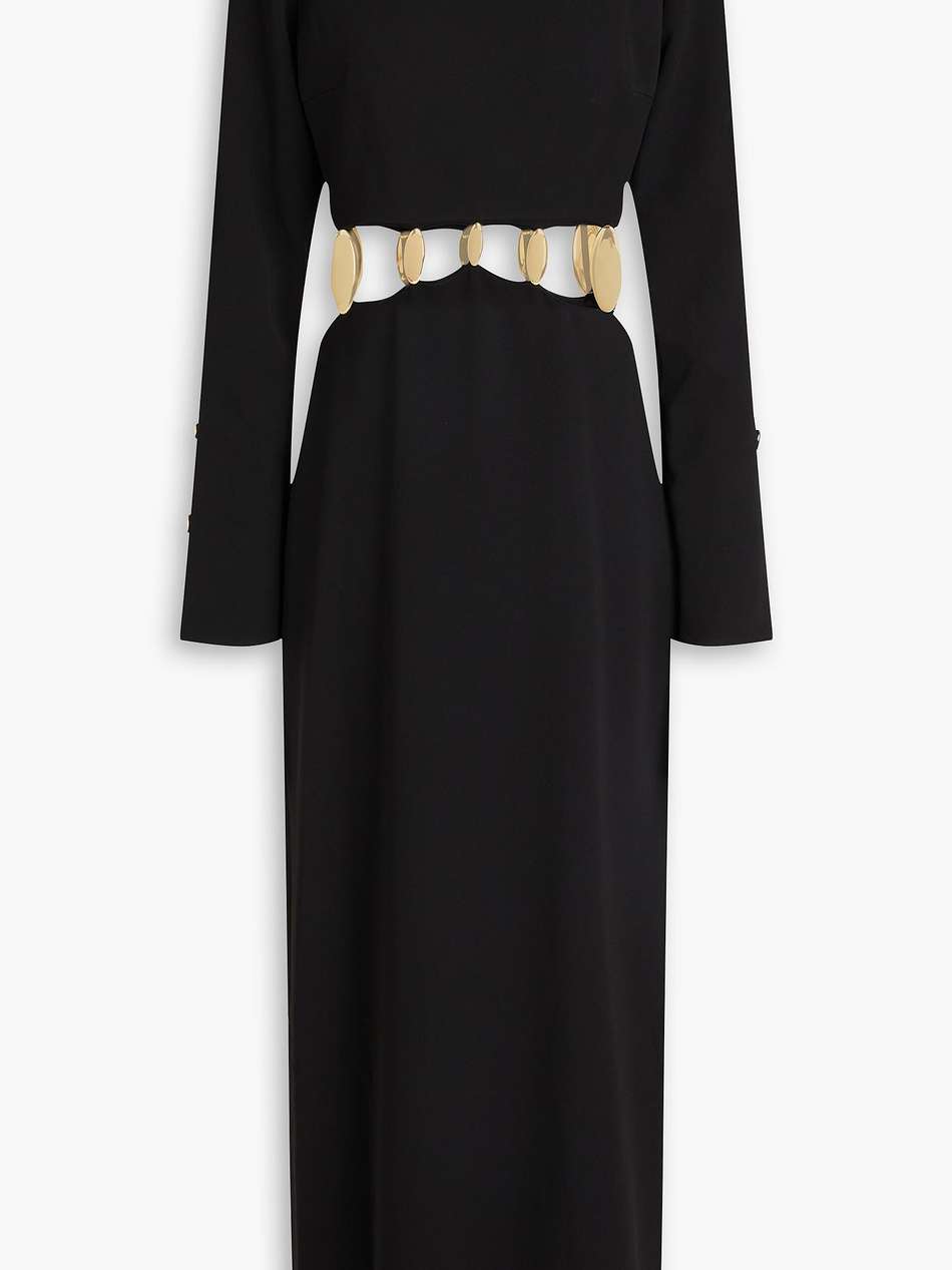 gloria embellished crepe gown