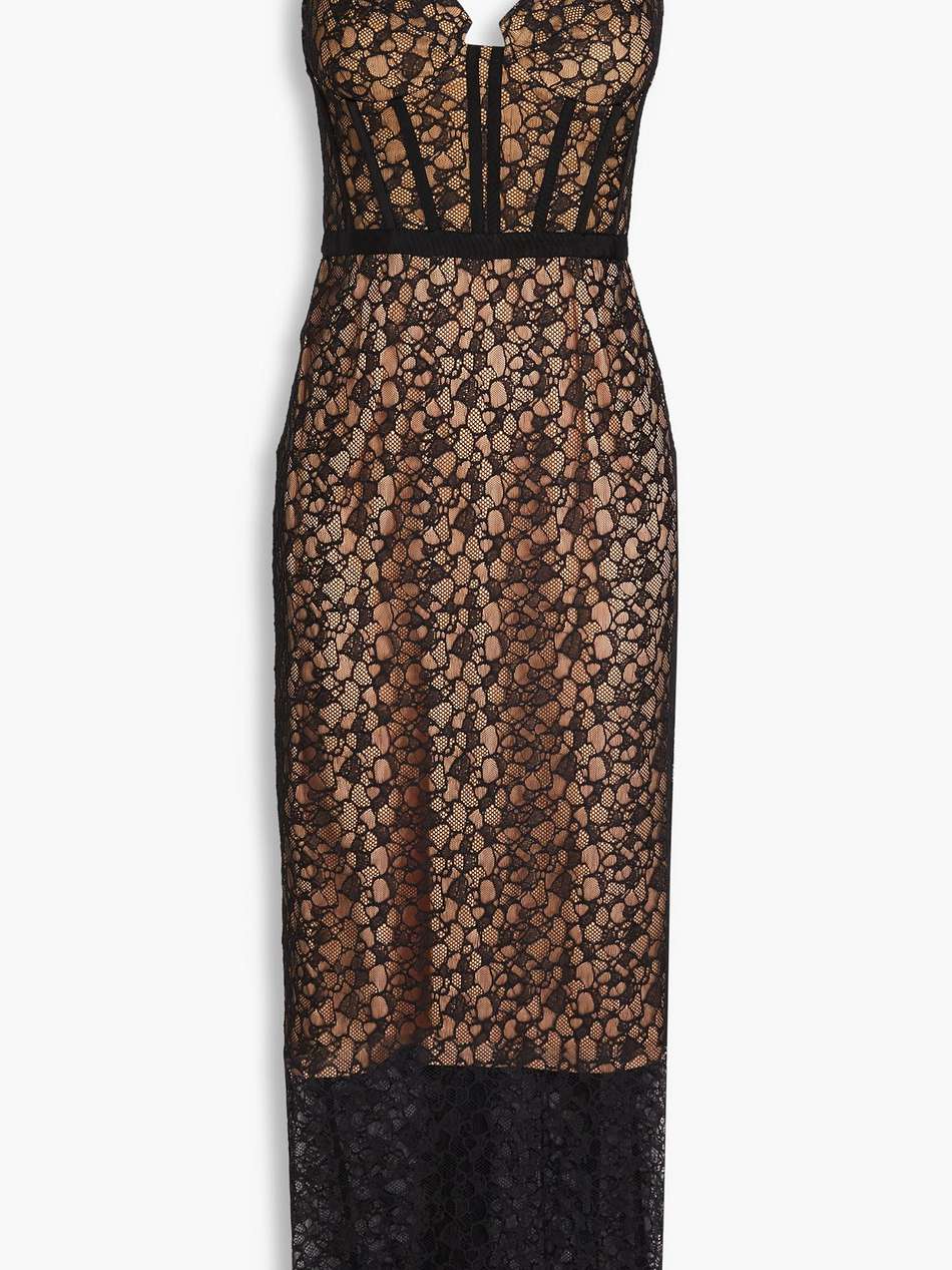 ruth corded lace midi dress