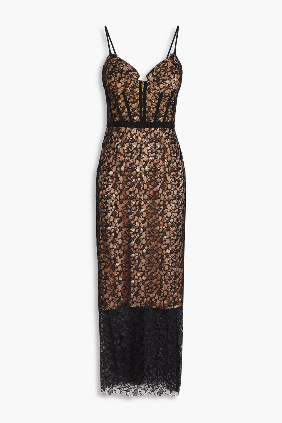 Simkhai Ruth Lace Midi Dress In Black