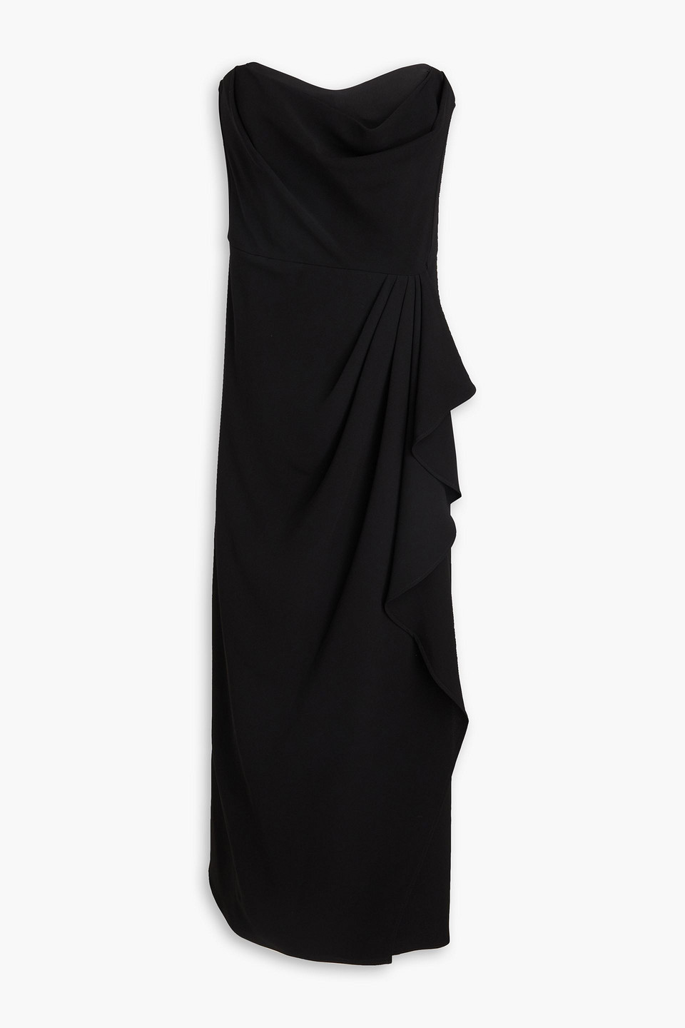 Simkhai Keelan Strapless Bustier Midi Dress In Black