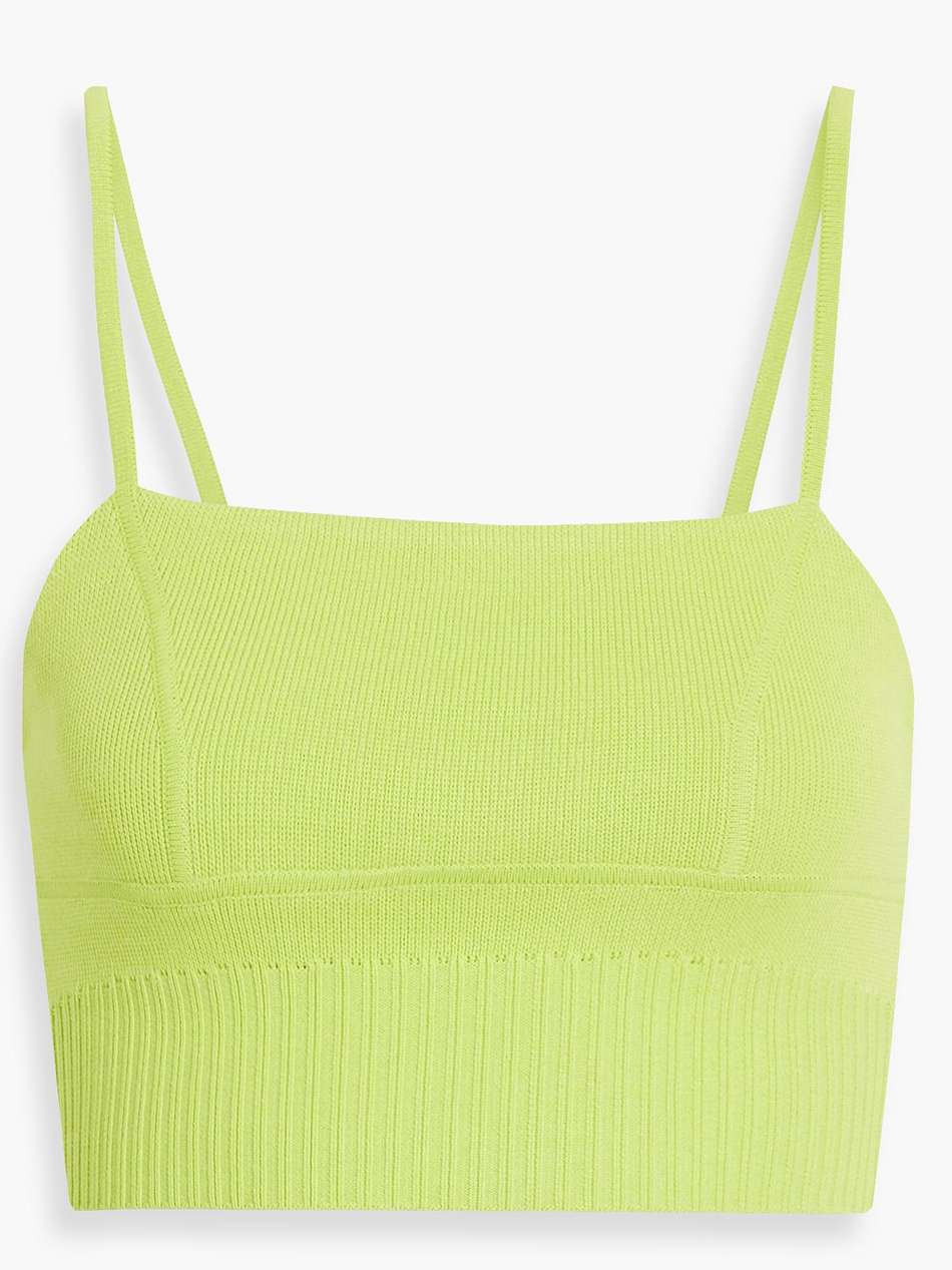 coronil cropped knitted top
