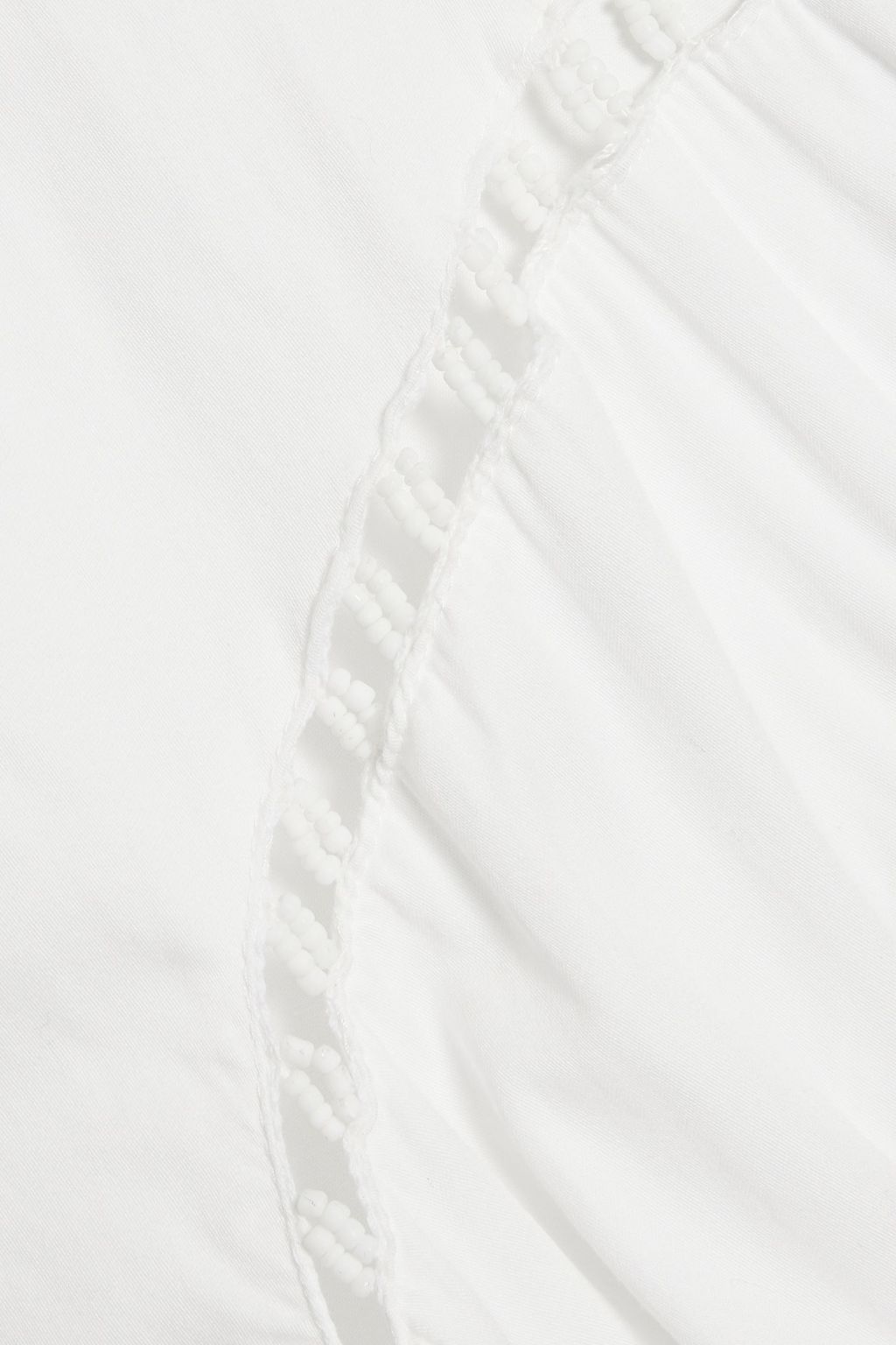 AJE. Camille embellished cutout cotton-poplin shirt