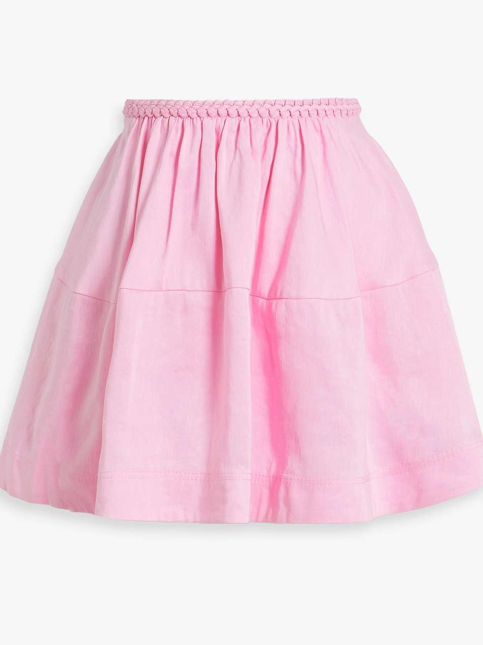 anne linen-blend mini skirt
